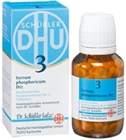 BIOCHEMIE DHU 3 Ferrum phosphoricum D 12 Tabletten