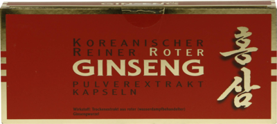 KOREANISCHER Reiner Roter Ginseng Pulverextr.Kaps.