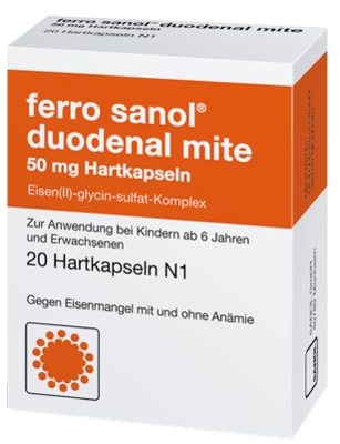 FERRO SANOL duodenal mite 50 mg magensaftr.Hartk.