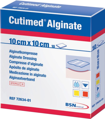 CUTIMED Alginate Alginatkompressen 10x10 cm