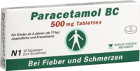 PARACETAMOL BC 500 mg Tabletten