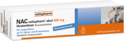 NAC-ratiopharm akut 600 mg Hustenlöser Brausetabl.