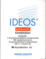 IDEOS 500 mg/400 I.E. Kautabletten