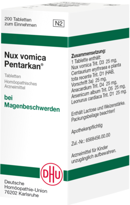 NUX VOMICA PENTARKAN Tabletten