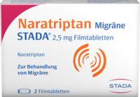 NARATRIPTAN Migräne STADA 2,5 mg Filmtabletten