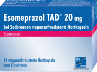 ESOMEPRAZOL TAD 20 mg bei Sodbrennen msr.Hartkaps.