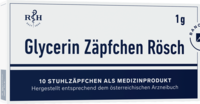 GLYCERIN ZÄPFCHEN Rösch 1 g gegen Verstopfung