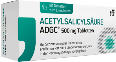 ACETYLSALICYLSÄURE ADGC 500 mg Tabletten